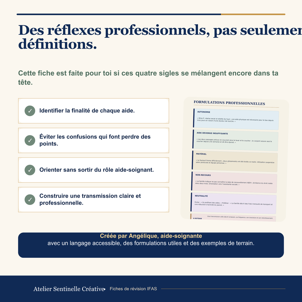 Fiche de révision IFAS : conseils pour éviter les confusions et transmettre avec précision