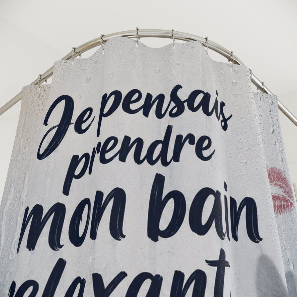 Rideau de Douche Humour Chat — Cadeau Original Cat Lover