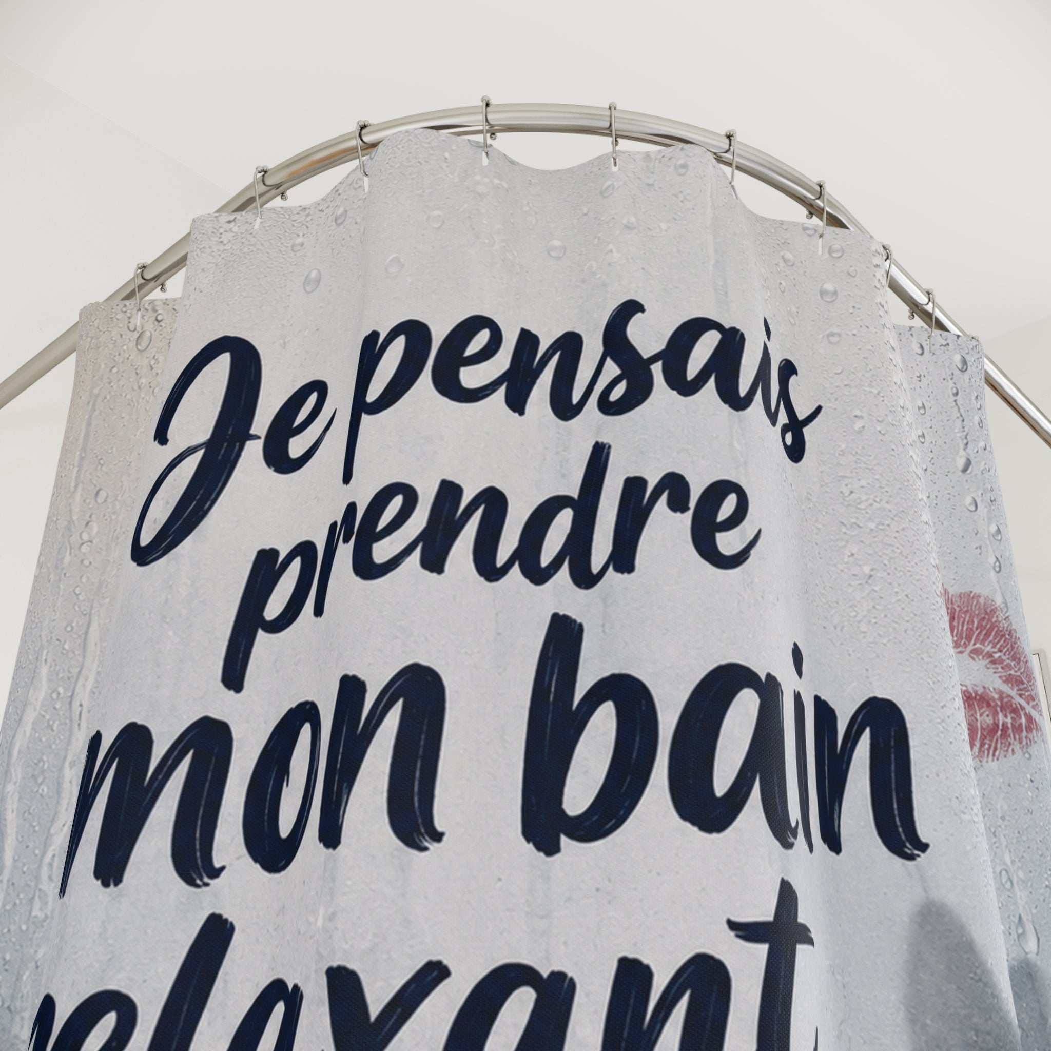 Rideau de Douche Humour Chat — Cadeau Original Cat Lover