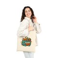 Tote bag en toile naturel avec motif éléphant Fourre TOUT