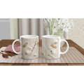 Mug blanc avec impression pansements et points de suture sur la face