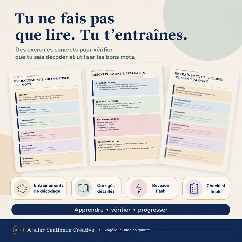 Aperçu 6 — M3-02 — Sémiologie et vocabulaire médical