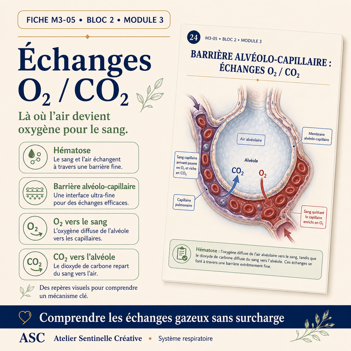 Aperçu 3 — M3-05 — Système respiratoire : anatomie et physiologie