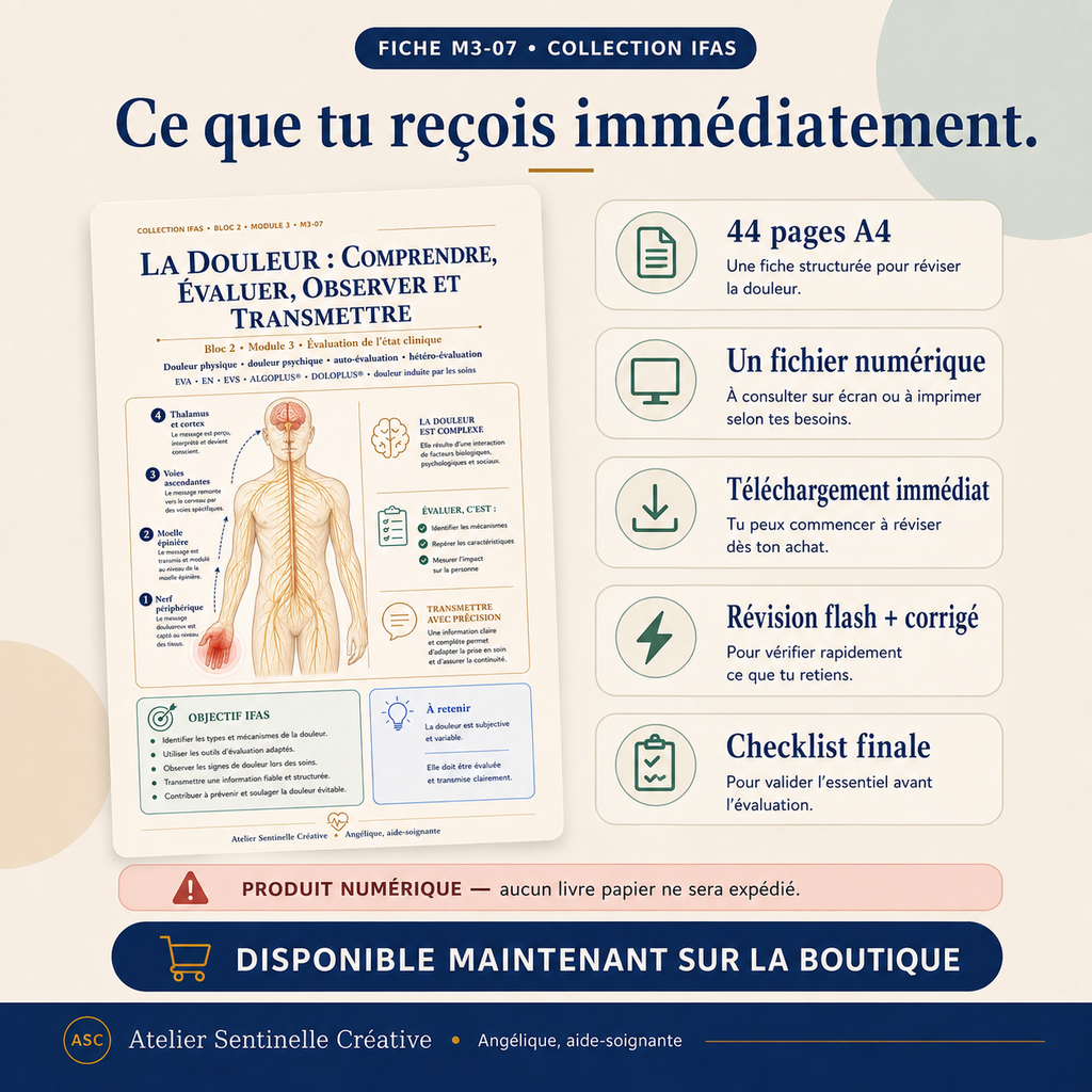 Aperçu 7 — M3-07 — La douleur : comprendre, évaluer, observer et transmettre