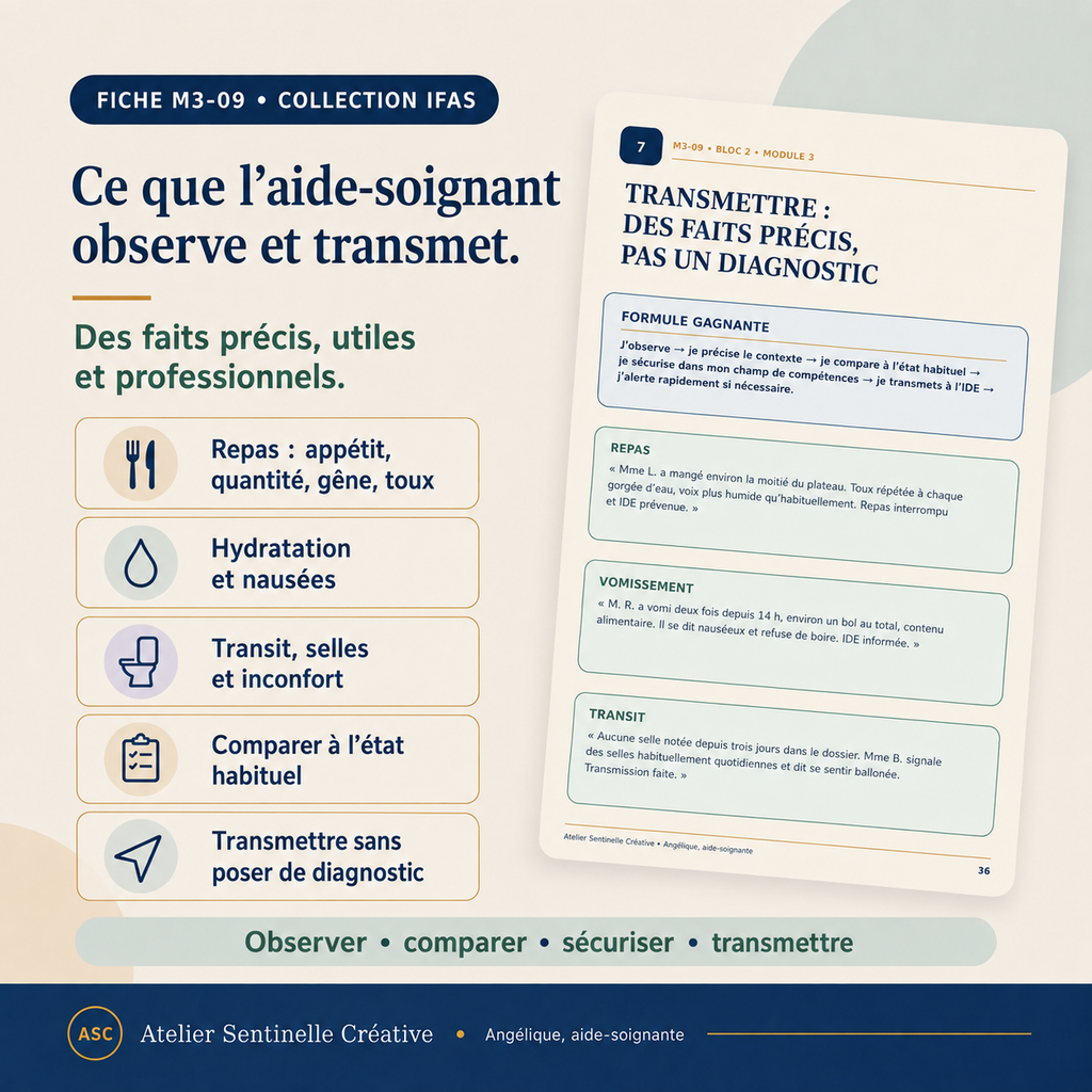 Fiche système digestif : repères pour l’aide-soignant, transit, hydratation et erreurs