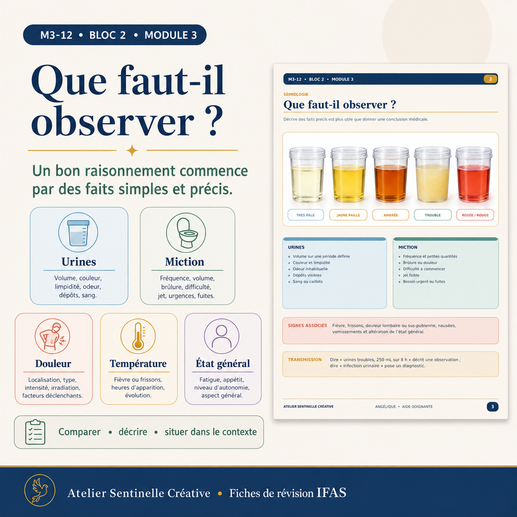 Aperçu 3 — M3-12 — Sémiologie et pathologies urinaires