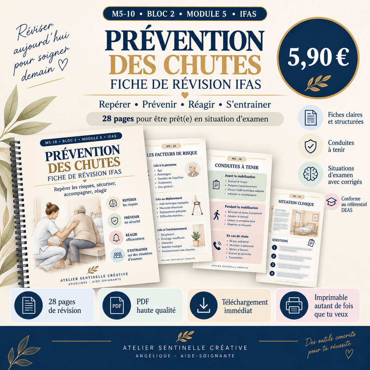 Support IFAS M5-10 — Prévention des chutes et situations d’examen