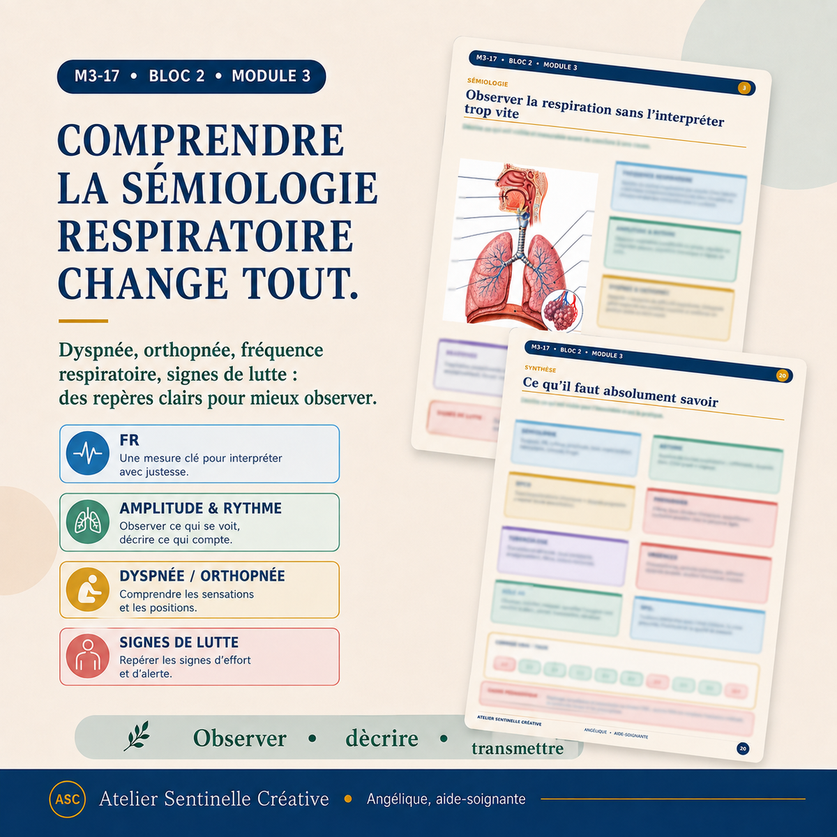 Aperçu 8 — M3-17 — Sémiologie et pathologies respiratoires