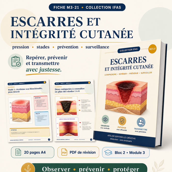 M3-21 — Escarres et atteintes de l’intégrité cutanée