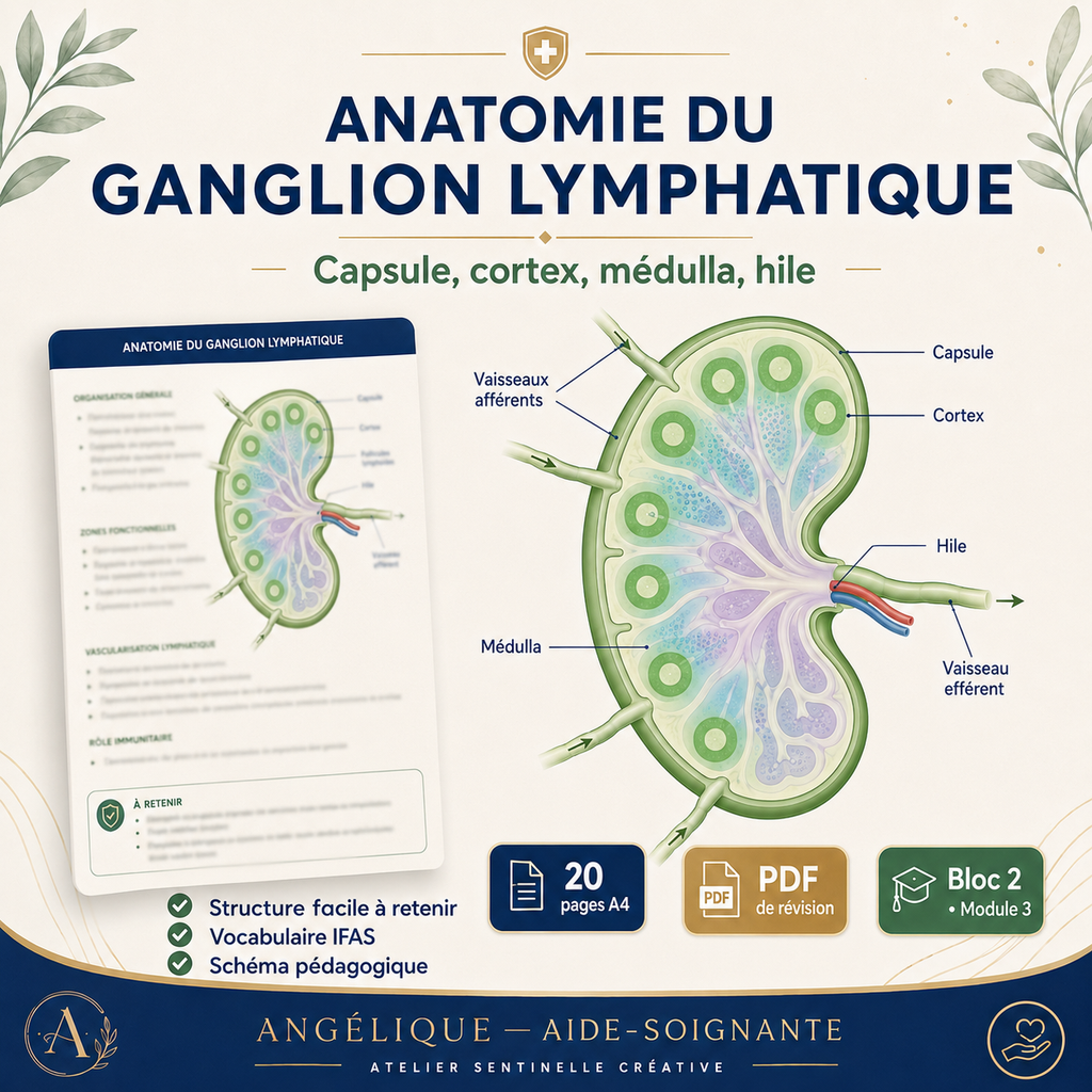 Livre « Anatomie du ganglion lymphatique » : capsule, cortex, médulla et hile