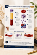 Carte anatomie IFAS — Le Sang et les Cellules Sanguines