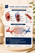 Carte anatomie IFAS — Artères, Veines et Capillaires