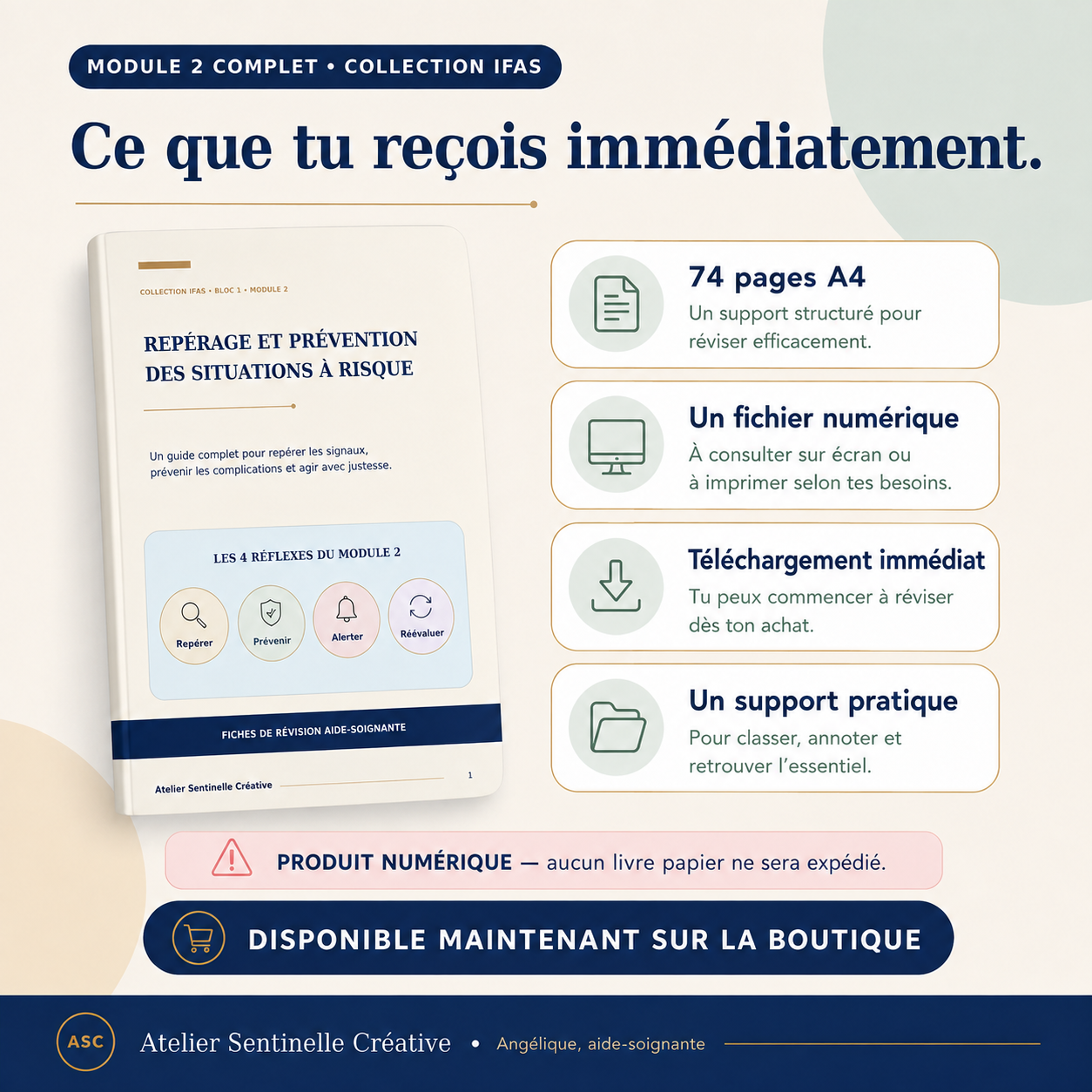 Module IFAS : liste des contenus (74 pages A4, fichier numérique, téléchargement immédiat)