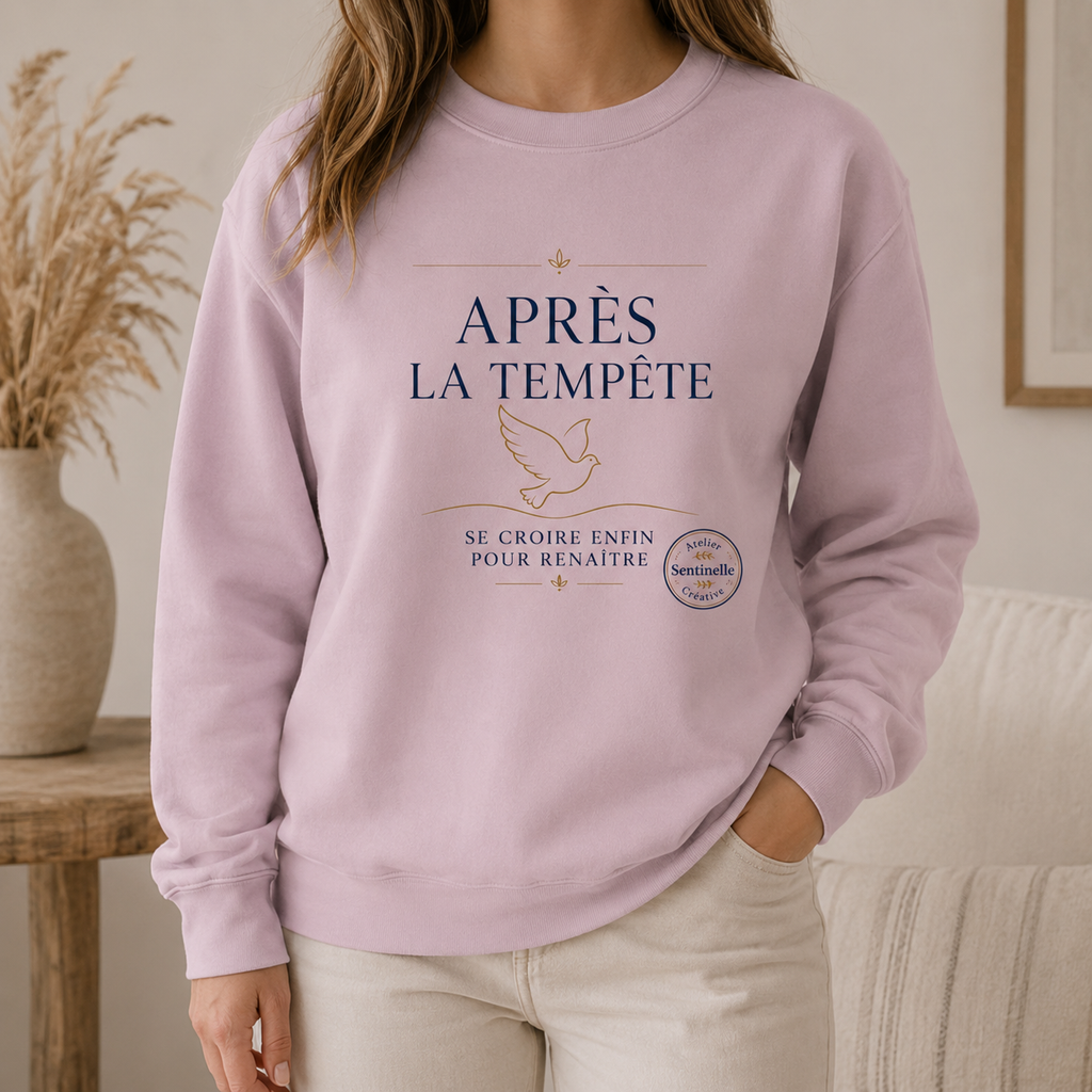 Sweat unisexe Après la Tempête – Se croire enfin pour renaître