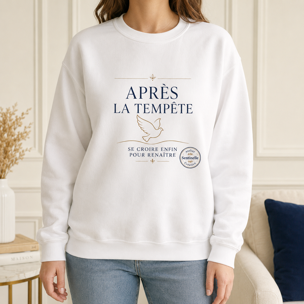 Sweat unisexe Après la Tempête – Se croire enfin pour renaître