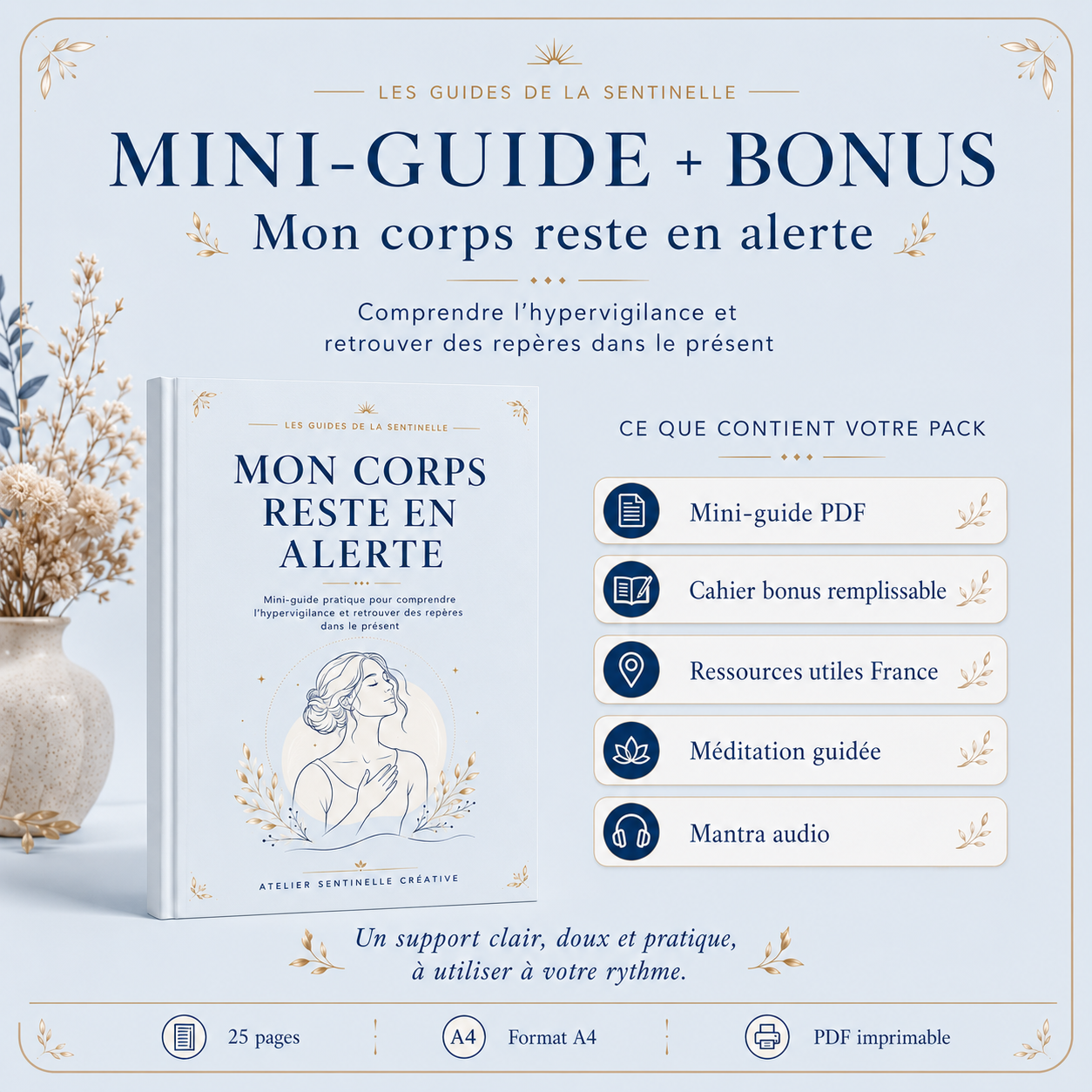 Mini-guide PDF « Mon corps reste en alerte » : hypervigilance, bonus inclus
