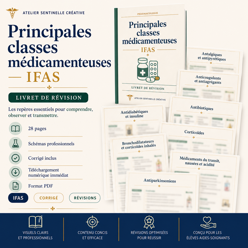 Support IFAS M4-04 — Principales classes médicamenteuses IFAS