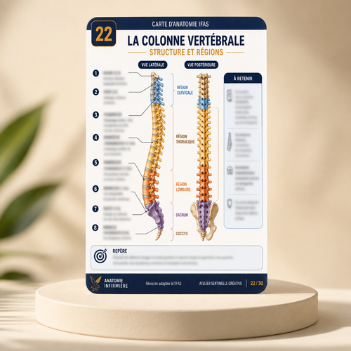 Carte anatomie IFAS — La Colonne Vertébrale