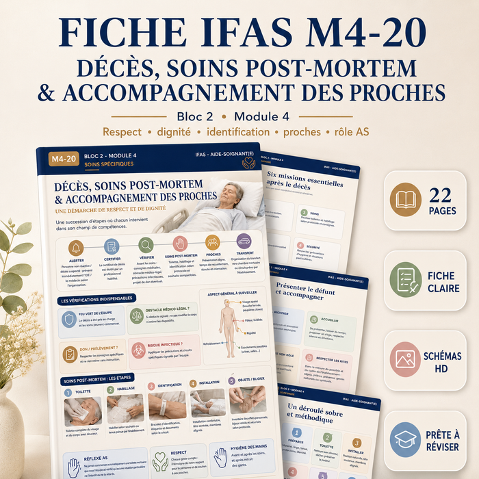 M4-20 — Décès, soins post-mortem et accompagnement des proches