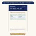 Support de révision IFAS Bloc 5 Module 10, projet de soins et coordination, PDF