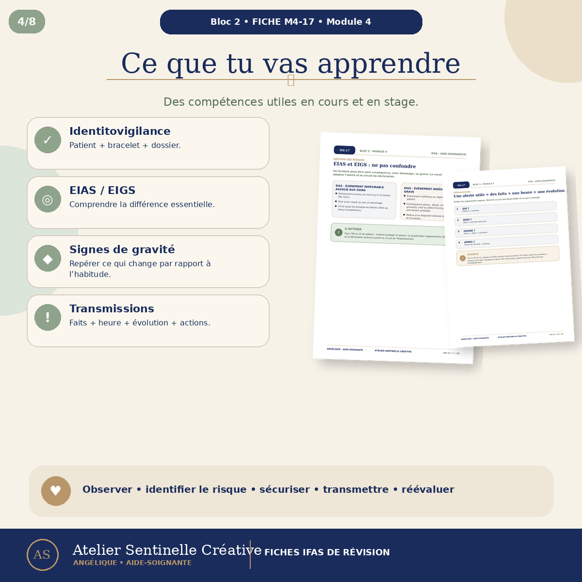 Aperçu 4 — M4-17 — Qualité et sécurité des soins