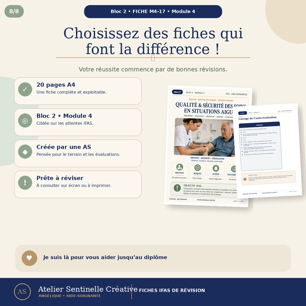 Aperçu 8 — M4-17 — Qualité et sécurité des soins