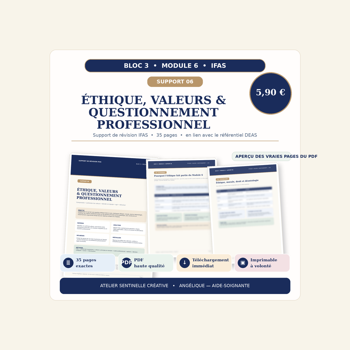Support IFAS M6-06 — Éthique, valeurs et questionnement professionnel