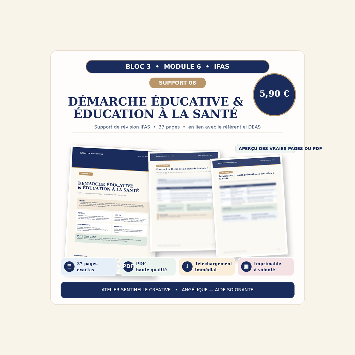Support IFAS M6-08 — Démarche éducative et éducation à la santé