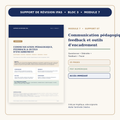 Support de révision PDF numérique : communication pédagogique, feedback et outils d’encadrement