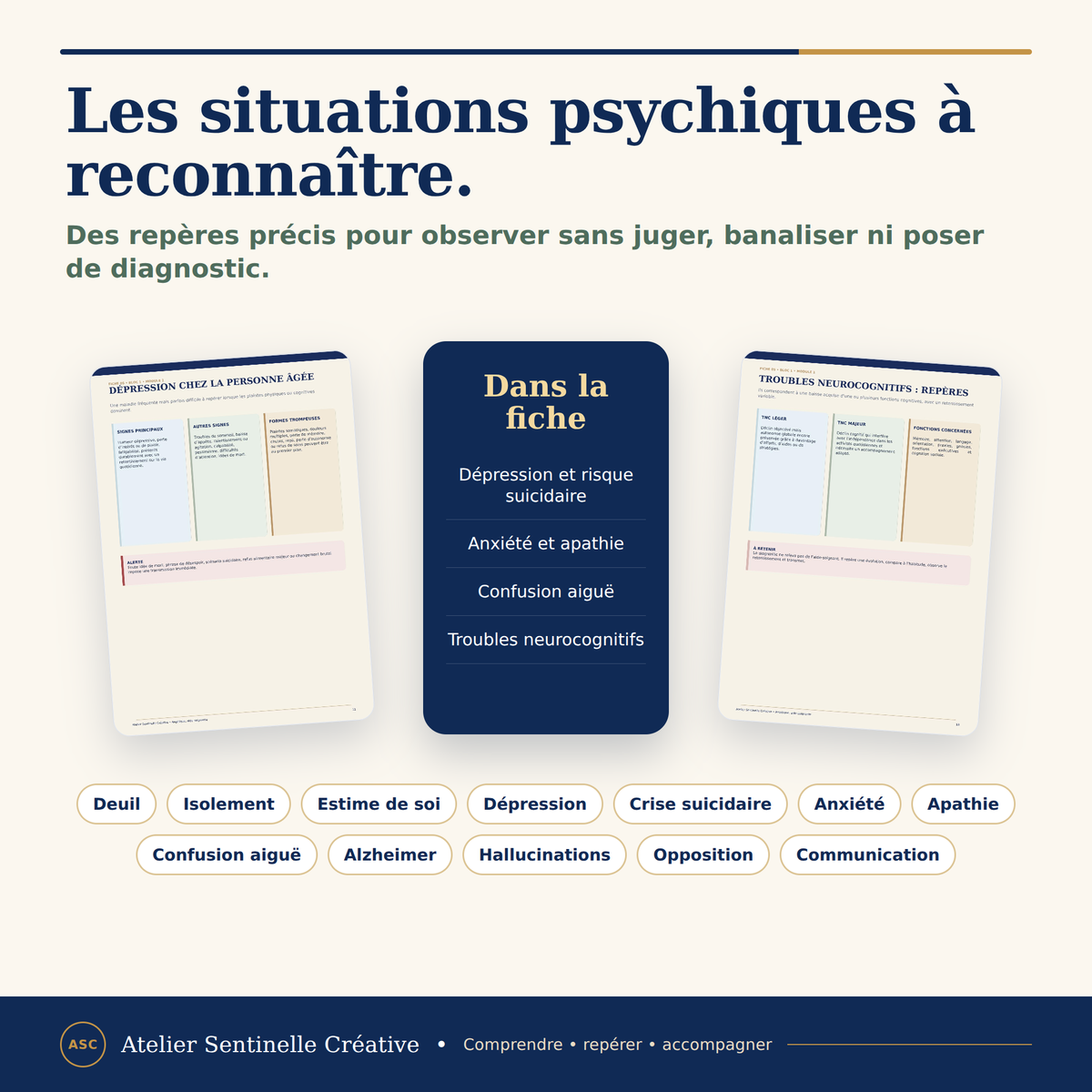 Aperçu 3 — M1-05 — Le vieillissement psychique et les troubles pathologiques