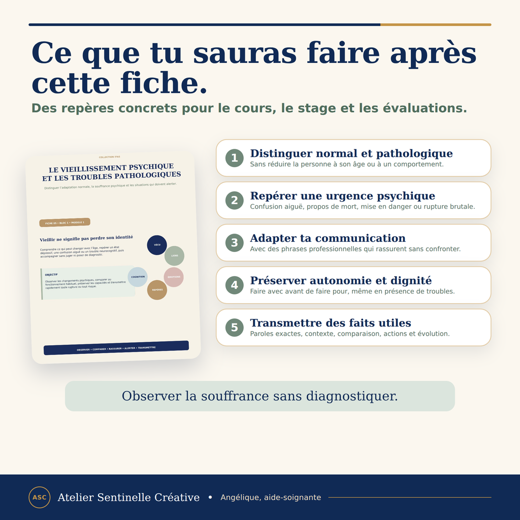 Fiche de révision IFAS : actions après la lecture, autonomie, communication et transmission.