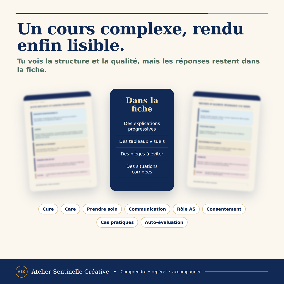 Aperçu 7 — M1-10 — Cure, Care et prendre soin