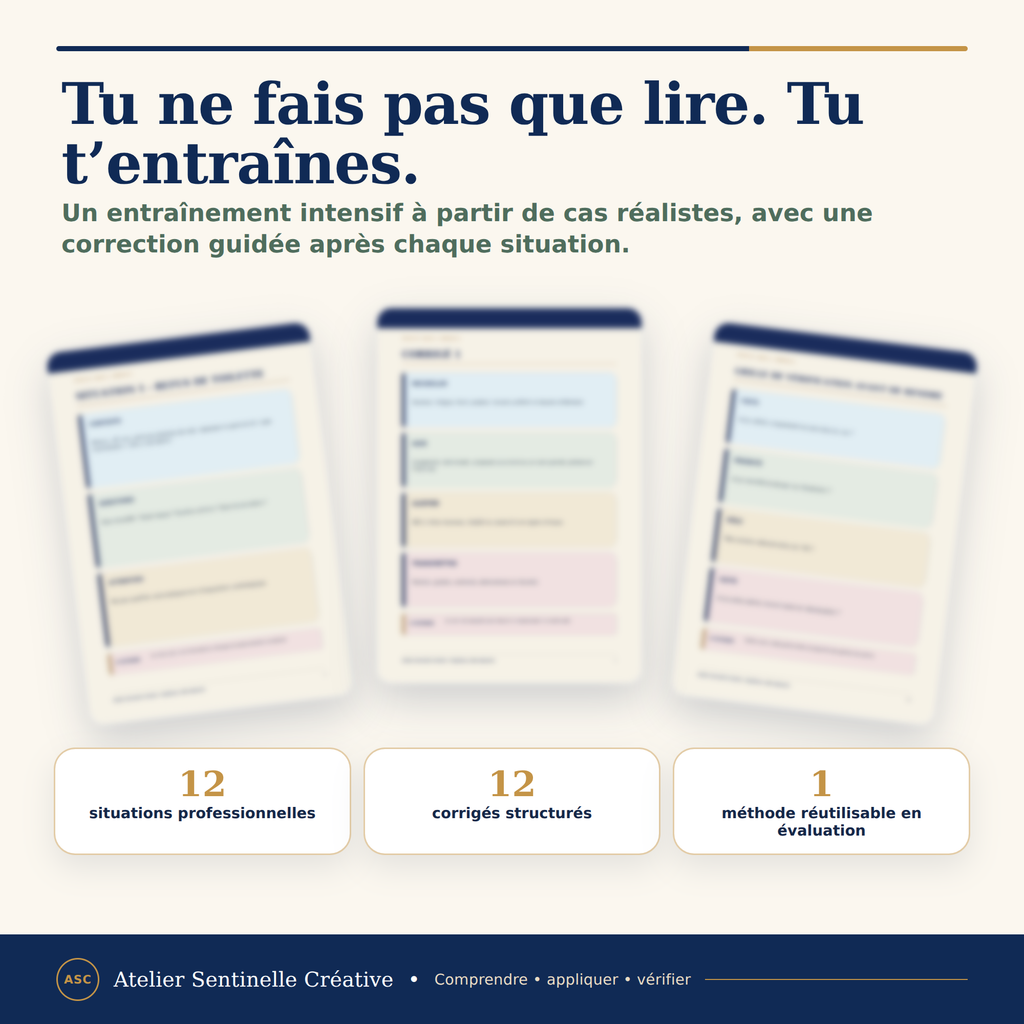 Aperçu 4 — M1-15 — Les situations d’évaluation corrigées