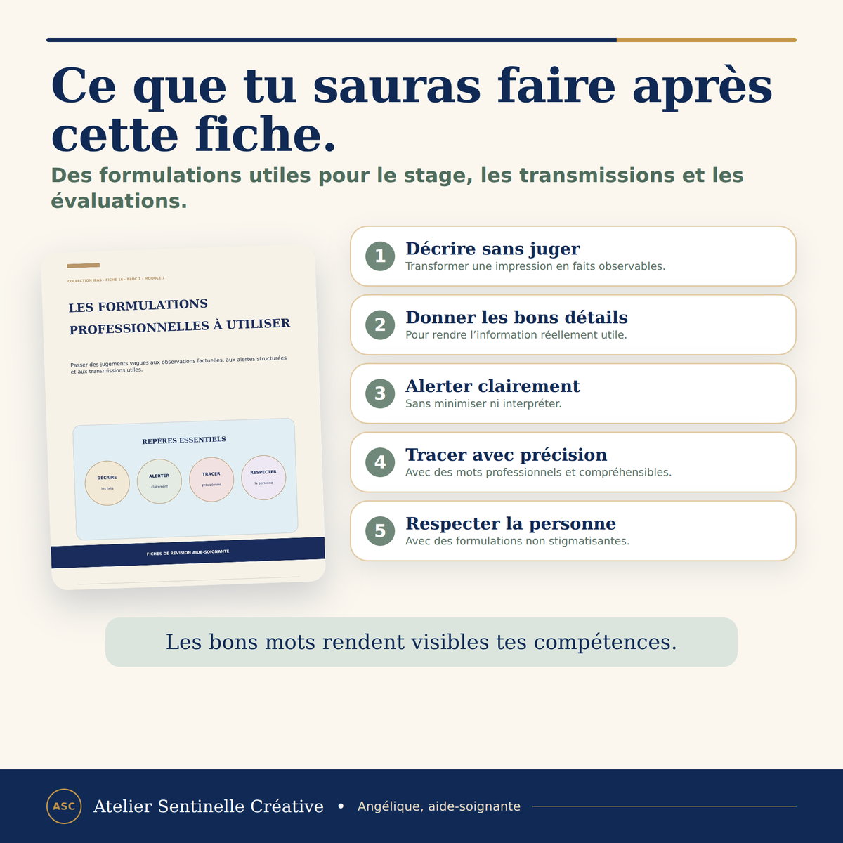 Aperçu 6 — M1-16 — Les formulations professionnelles à utiliser