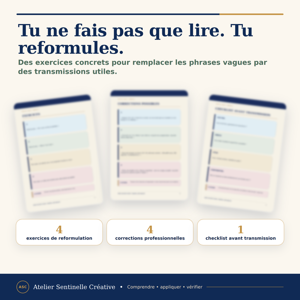 Aperçu 4 — M1-16 — Les formulations professionnelles à utiliser