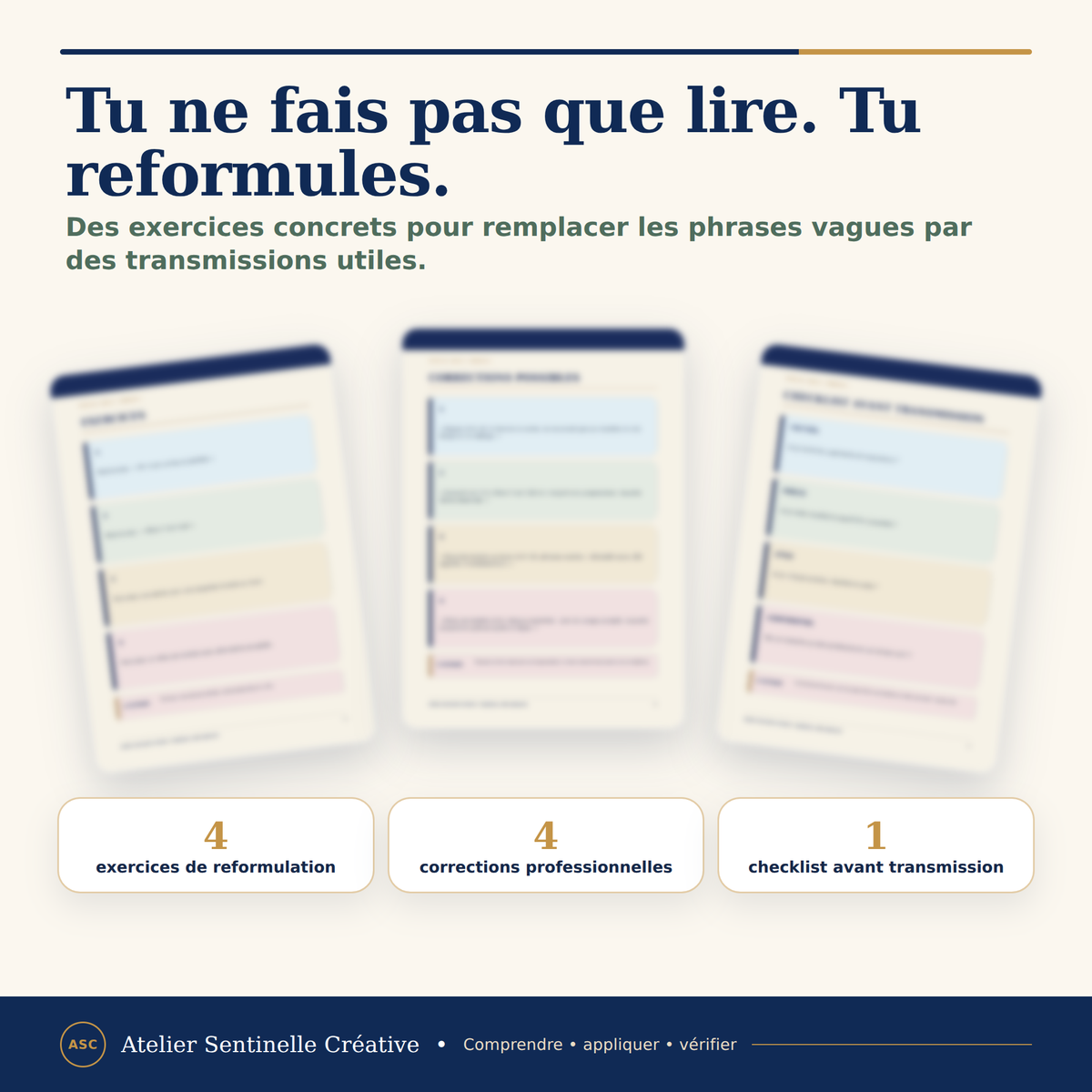 Aperçu 4 — M1-16 — Les formulations professionnelles à utiliser