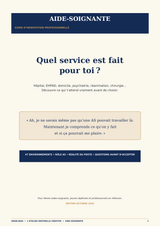 Aide-soignante : quel service est fait pour toi ? — Guide de 47 environnements