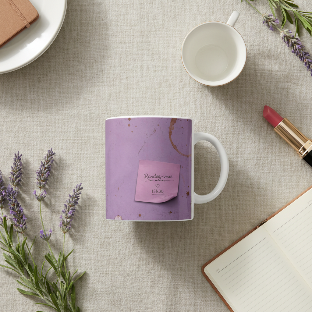 Flat lay lavande