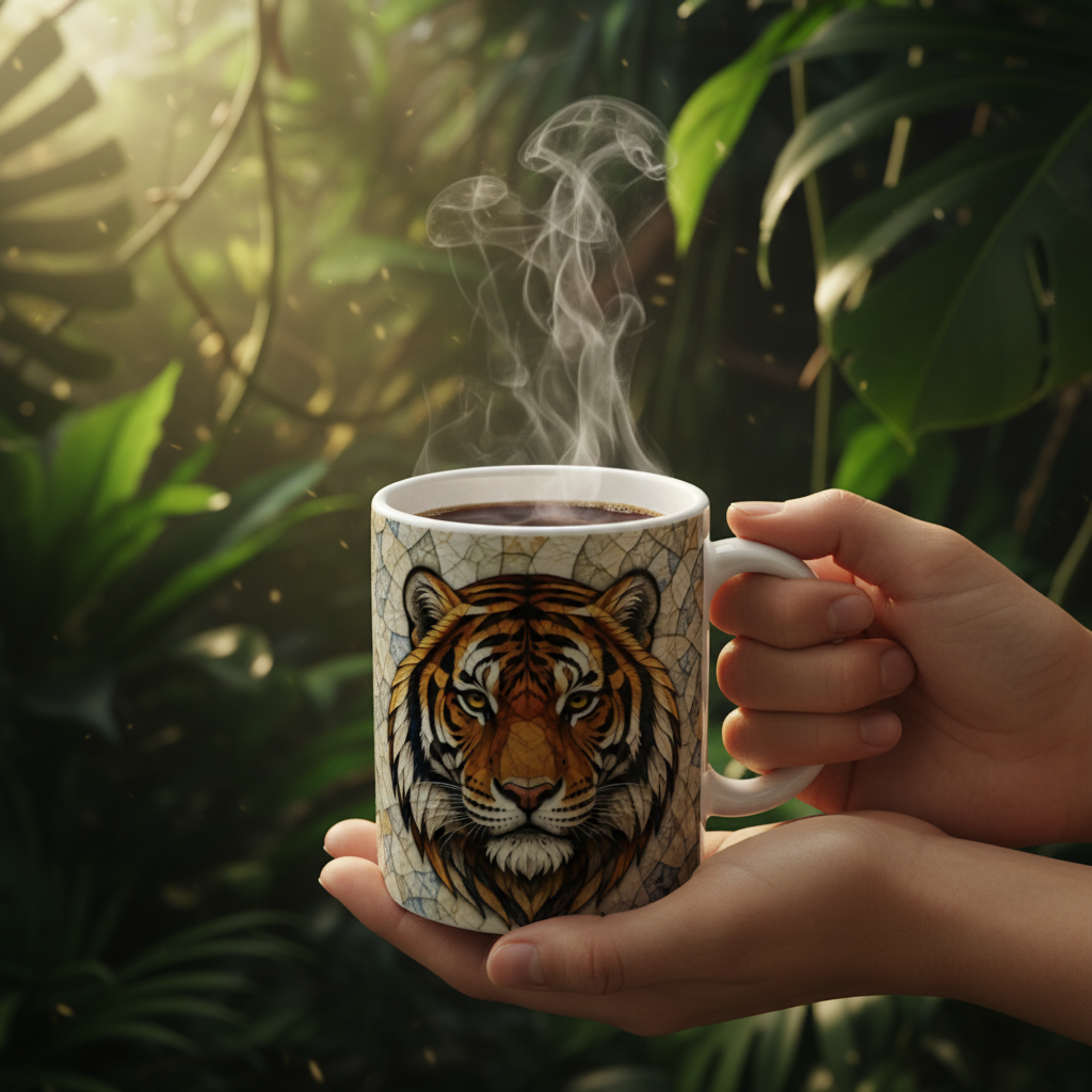 Lifestyle jungle tigre de face anse droite