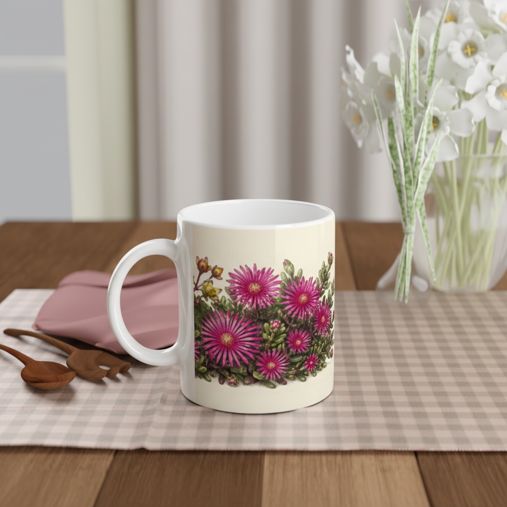 Mug Fleurs des Champs — table bois fleurs sauvages