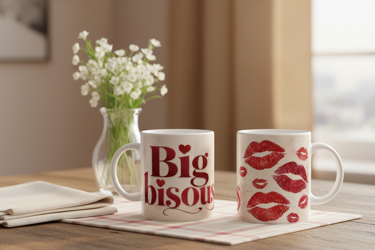 Mug Gros Bisous — duo table