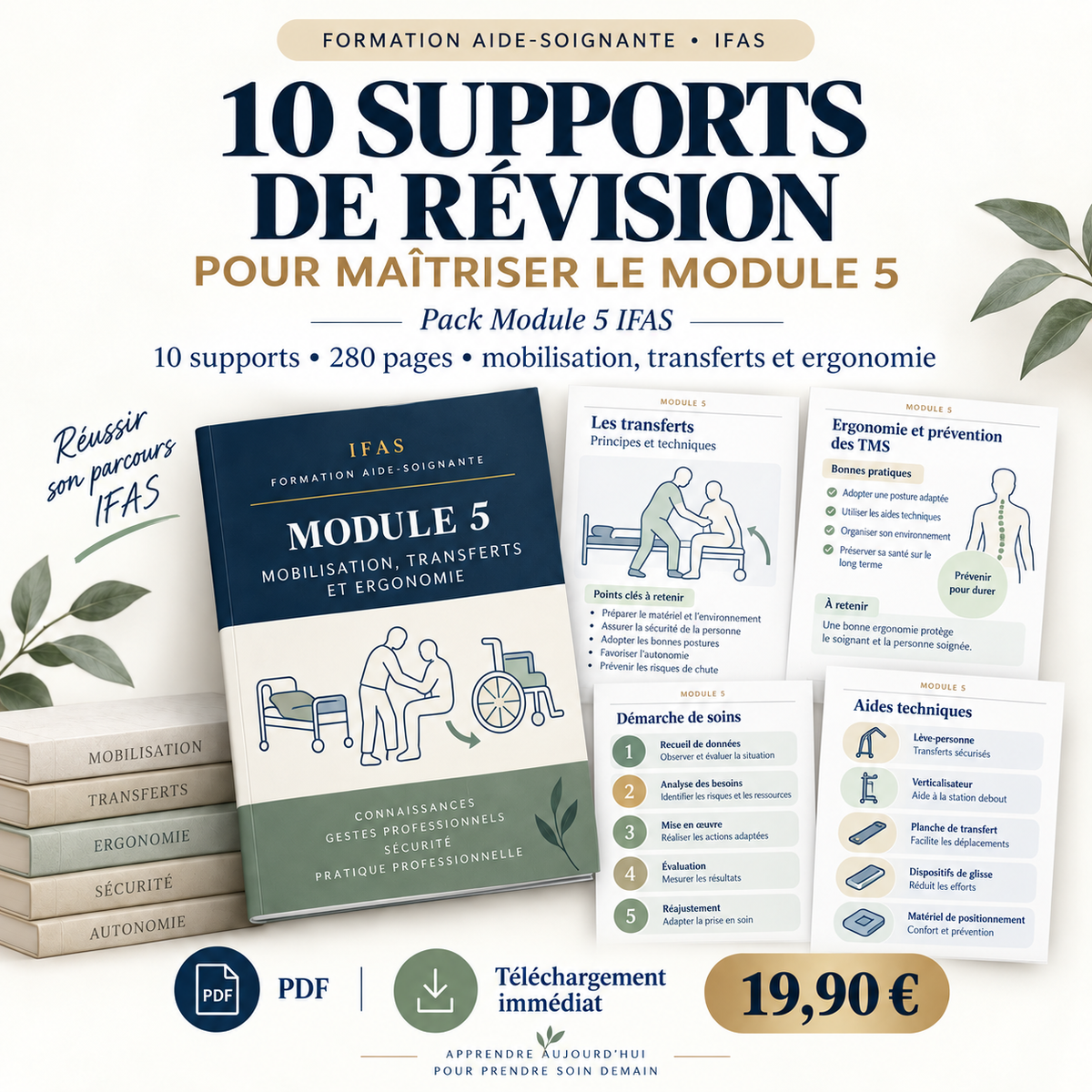 Pack de supports de révision Module 5 IFAS, couverture bleue avec schémas