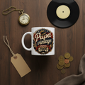Mug blanc avec motif “Papa vintage depuis 1966” sur l’anse