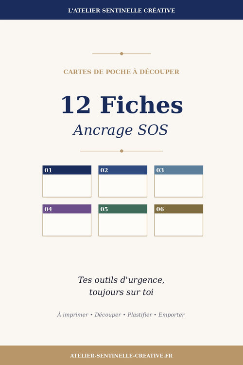 12 Fiches Ancrage SOS — Cartes de poche à découper