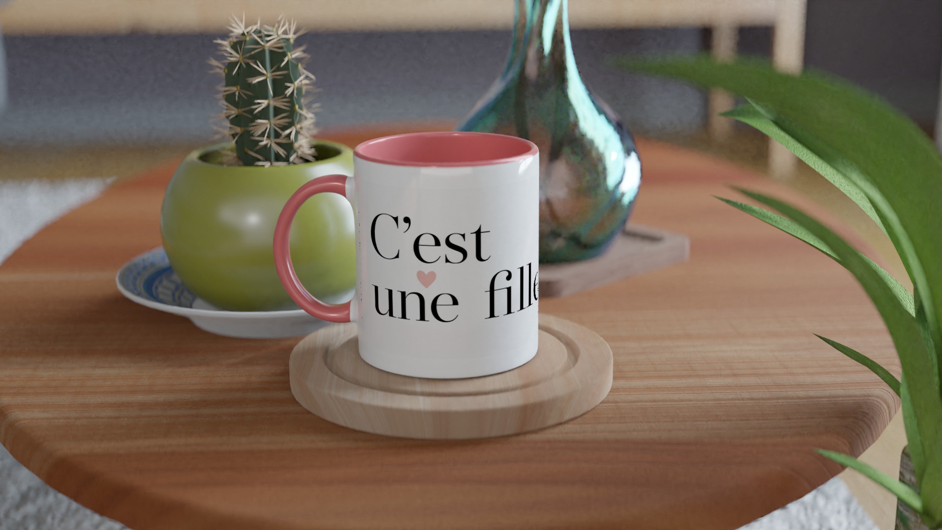 Mug C'est une fille — Cadeau naissance bébé fille