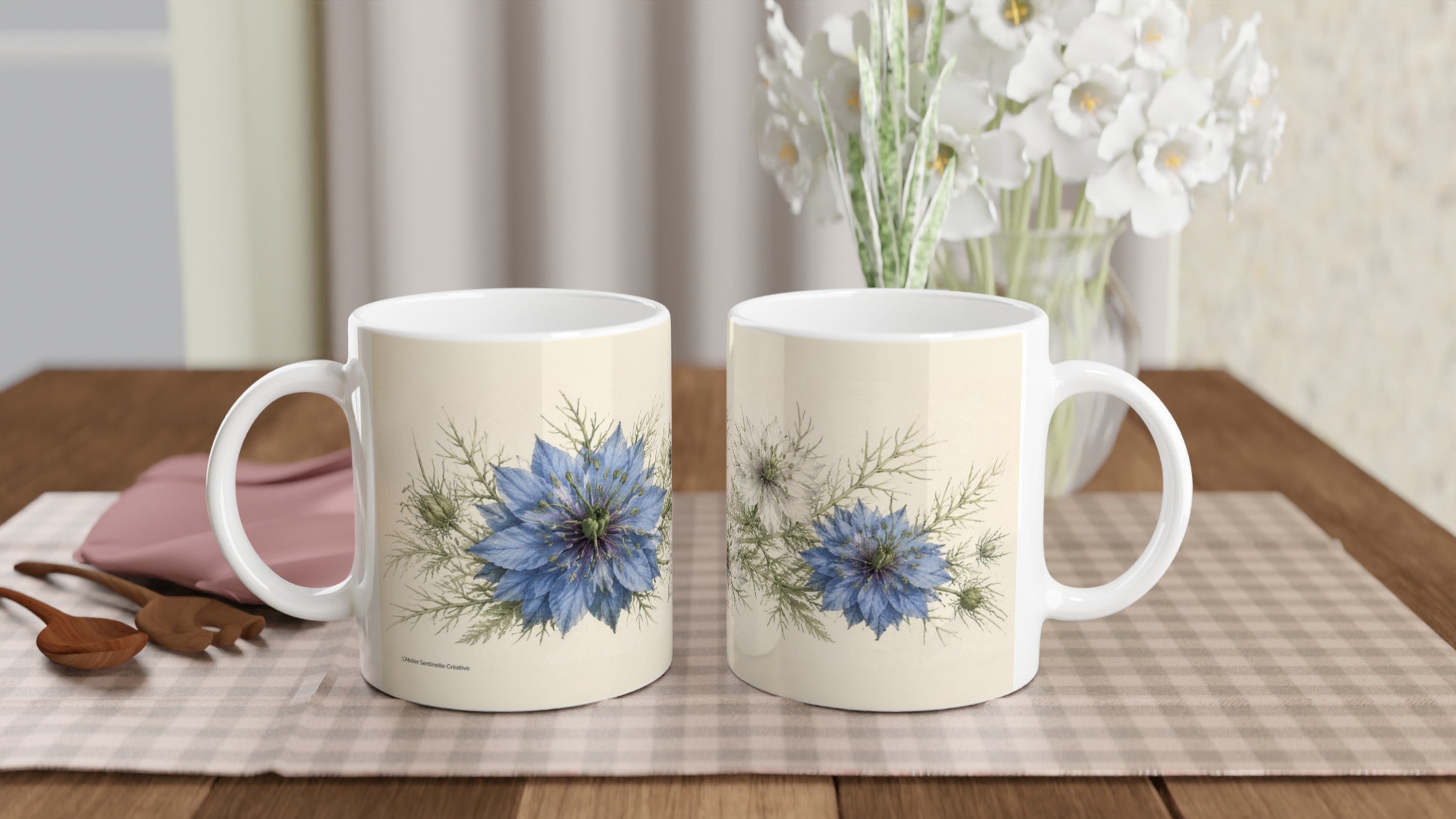 Mug Nigelle de Damas — Cadeau maman & femme