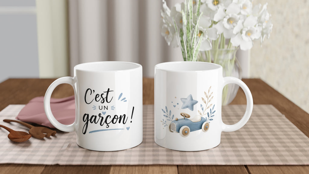 Mug C'est un garçon — Cadeau naissance bébé garçon