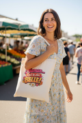 Tote bag coton naturel, anses courtes, motif « Maman... C’est la plus BELLE! »