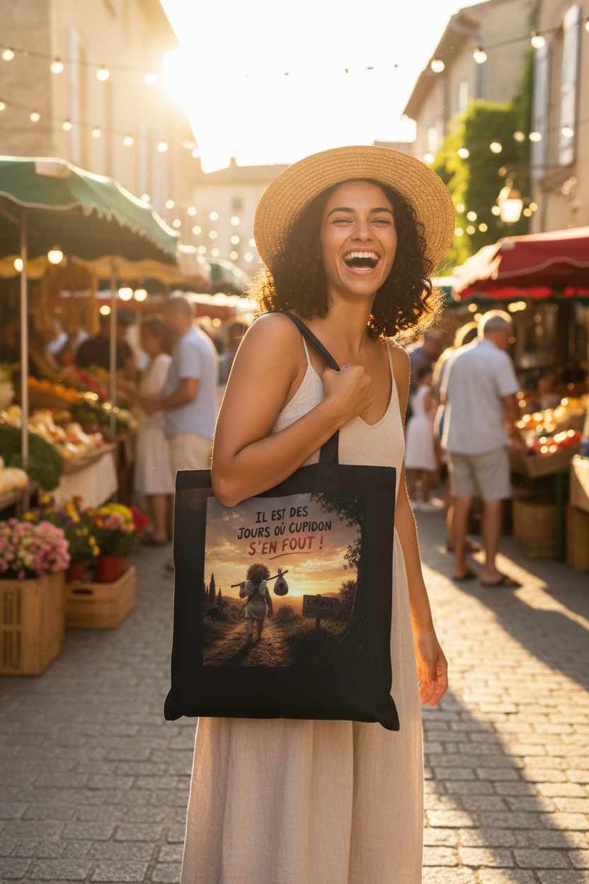 Tote noir marché